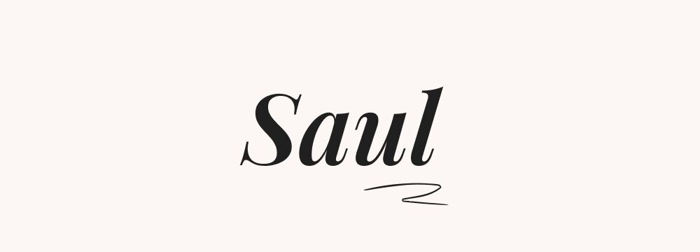Saul, prénom espagnol masculin biblique puissant pour garçon déterminé
