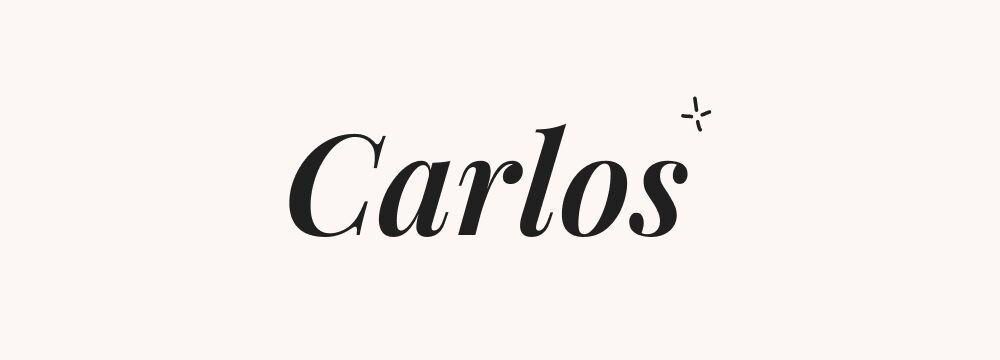 Carlos prénom espagnol version Charles signifiant homme libre pour garçon indépendant