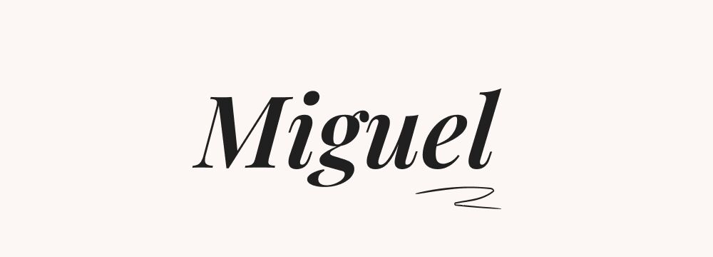 Miguel prénom espagnol masculin, version espagnole de Michel, prénom classique en espagne