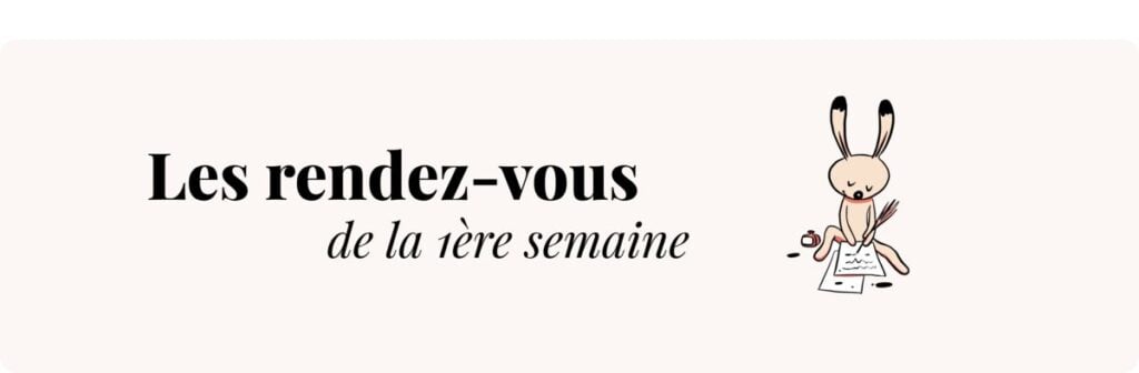 Grossesse 1 semaine – Rendez-vous médicaux