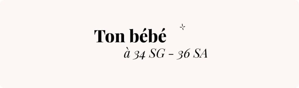 34 semaines de grossesse en mois (où en est bébé ?) – Échographie voir bébé