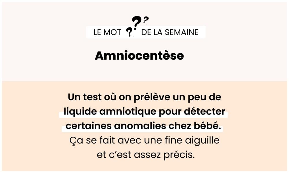 Amniocentèse – Test prénatal pour détecter les anomalies chromosomiques.