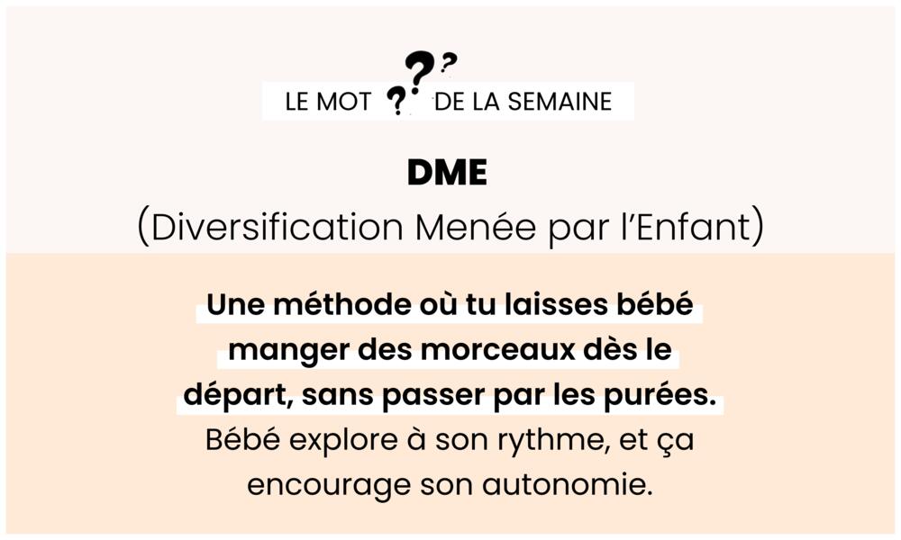DME – Diversification menée par l’enfant, autonomie alimentaire.
