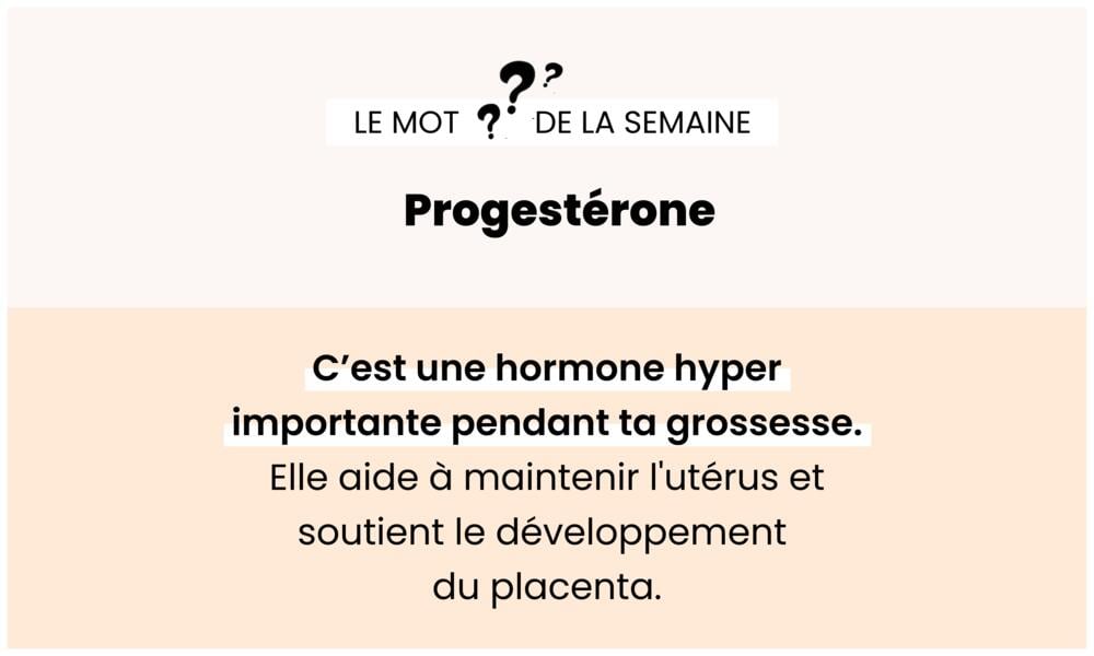 Semaine 1 : Progestérone – Hormone essentielle au maintien de la grossesse.