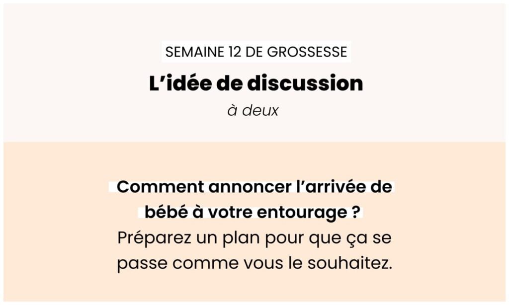 14 semaines d’aménorrhée (correspondance en semaines de grossesse : 12 SG)
