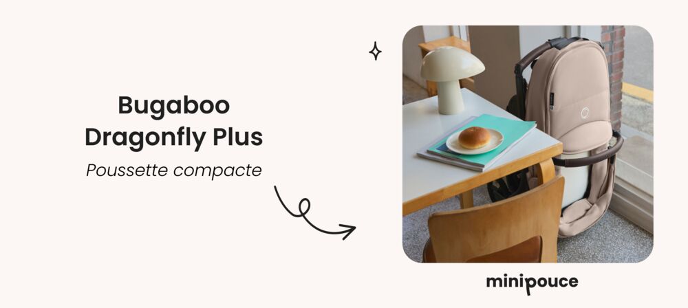 Meilleure poussette compacte, poussette bugaboo dragonfly plus idéale pour jeunes parents en ville