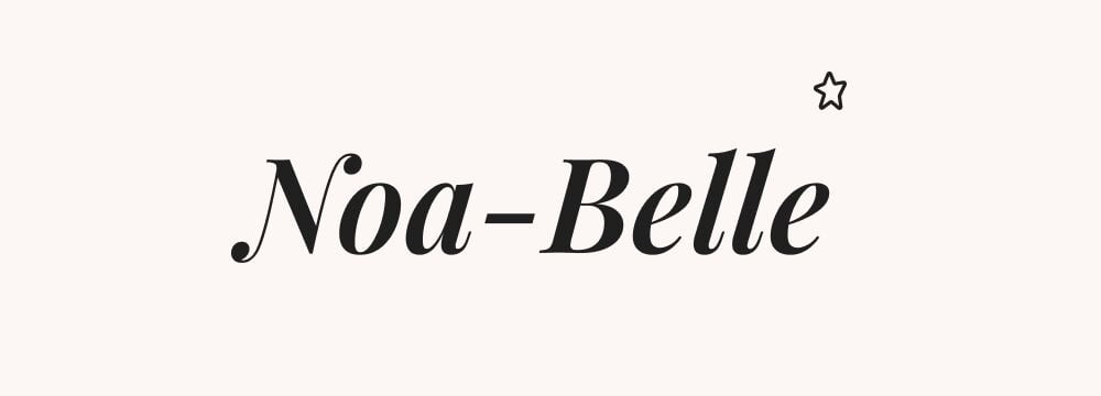 noa-belle, prénom composé fille original et mignon