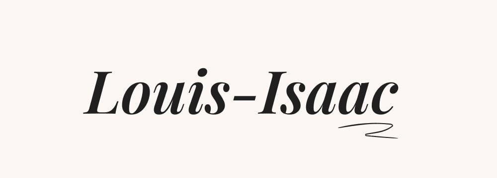 louis-isaac, prénom composé garçon moderne