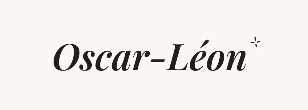 oscar-léon, prénom composé petit garçon original