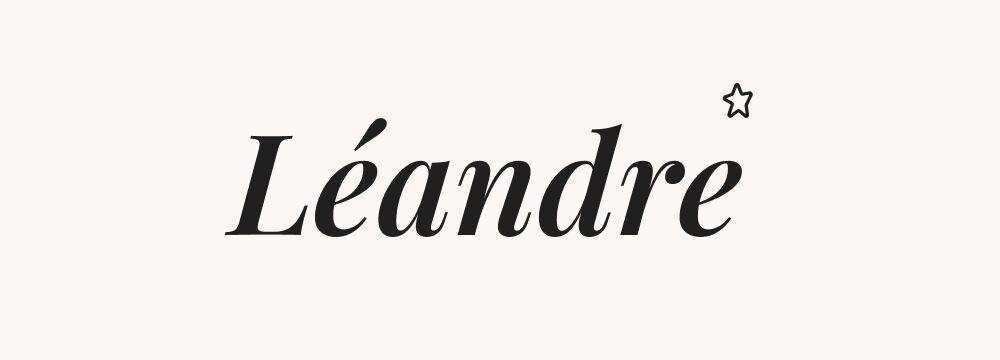 Léandre, prénom mythologique garçon romantique et fluide, inspiré du héros amoureux d’Héro