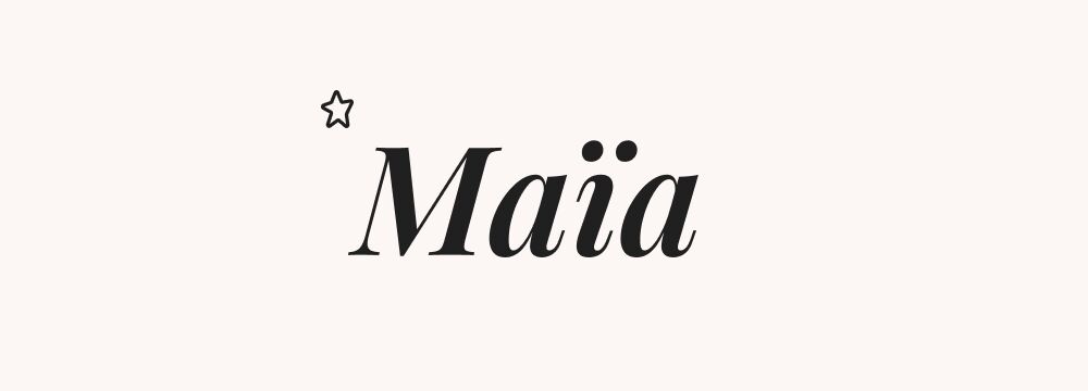 Maïa, prénom mythologique fille délicat et harmonieux, lié à la déesse du renouveau et de la maternité