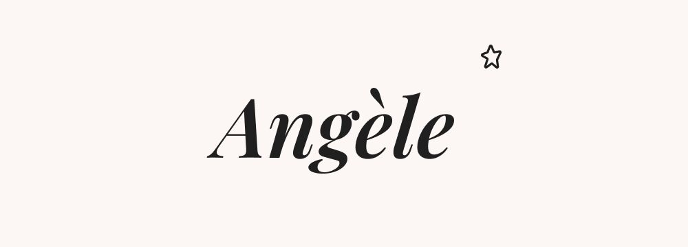 Angèle, prénom français fille doux et céleste, au charme vintage et à la sonorité lumineuse
