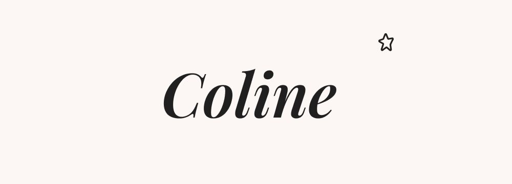 Coline, prénom français fille tendre et frais, à la sonorité joyeuse et au charme intemporel