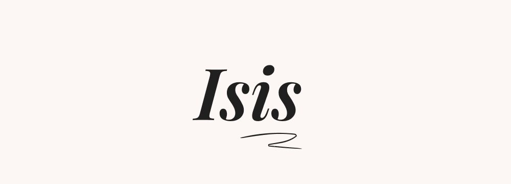 Isis, prénom mythologique fille intemporel, inspiré de la déesse égyptienne de la magie et de la maternité