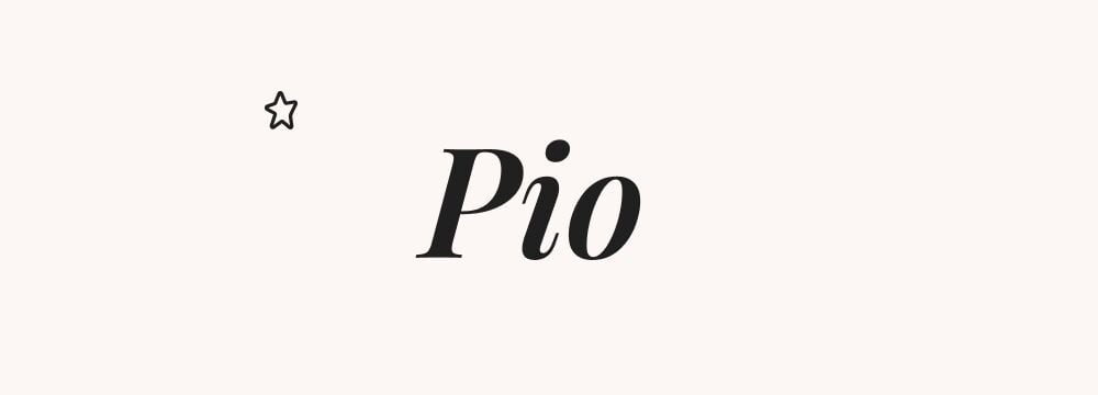 Pio, prénom italien garçon ancien et original, parfait pour futurs parents attirés par les prénoms bébé courts