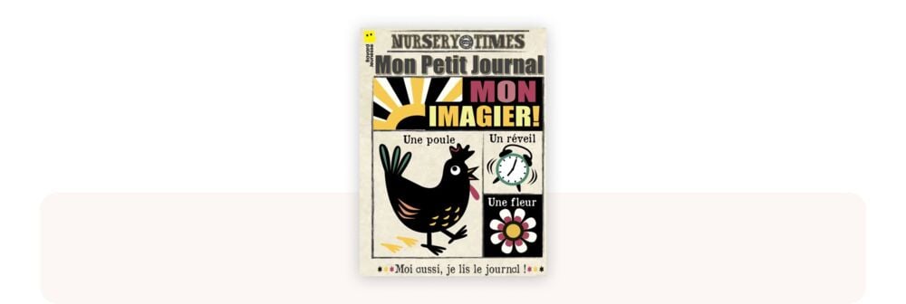 Mon Petit Journal ‘Mon Imagier’, livre en tissu façon journal rétro, vu comme l’un des meilleurs livres bébé 0-12 mois pour l’éveil sensoriel et le jeu