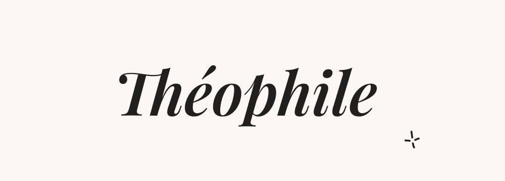  Théophile, prénom français garçon classique, séduit les parents amateurs de poésie et de culture française