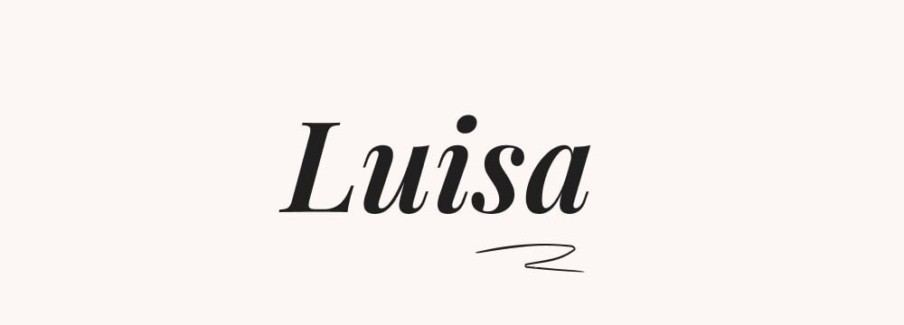 Luisa, prénom italien fille délicat, parfait pour futurs parents cherchant des idées prénoms bébé tendance