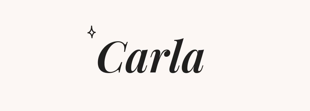 Prénom espagnol moderne Carla signifiant forte pour parents cherchant un prénom dynamique et affirmé