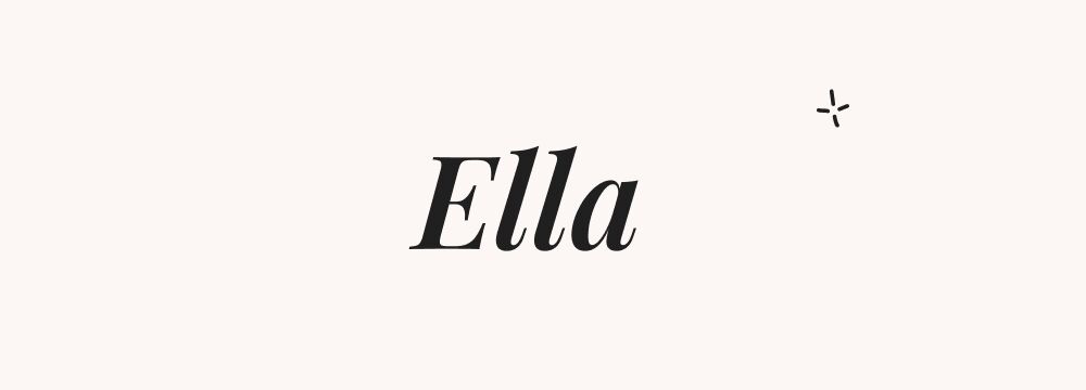 Ella, prénom américain fille court et doux, populaire dans les classements US