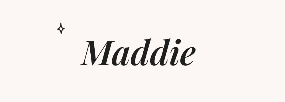 Maddie, prénom américain fille affectif et moderne, diminutif tendance pour bébé