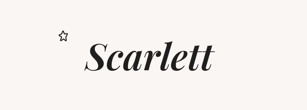 Scarlett, prénom américain fille charismatique et glamour, populaire aux USA