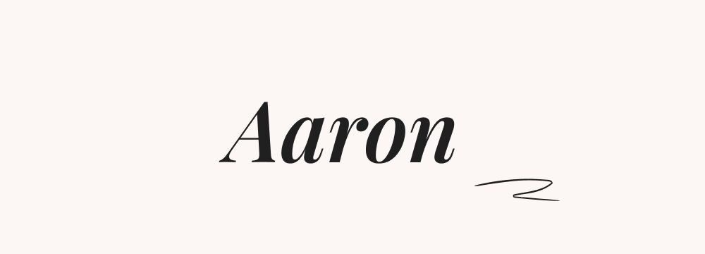 Aaron, prénom américain garçon classique et international