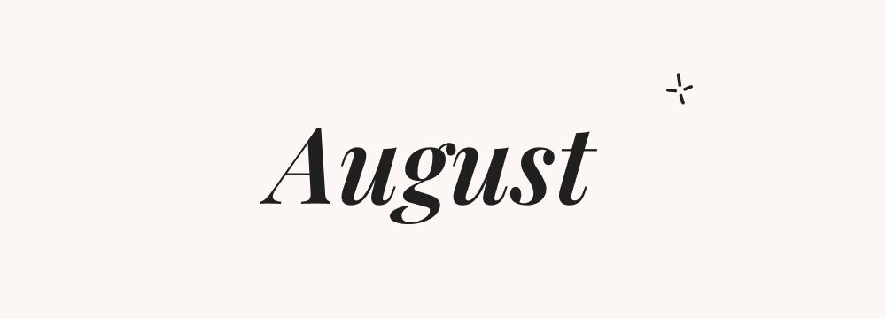 August, prénom américain garçon vintage et raffiné