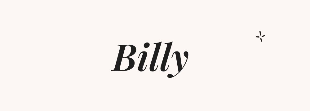 Billy, prénom américain garçon familier et traditionnel