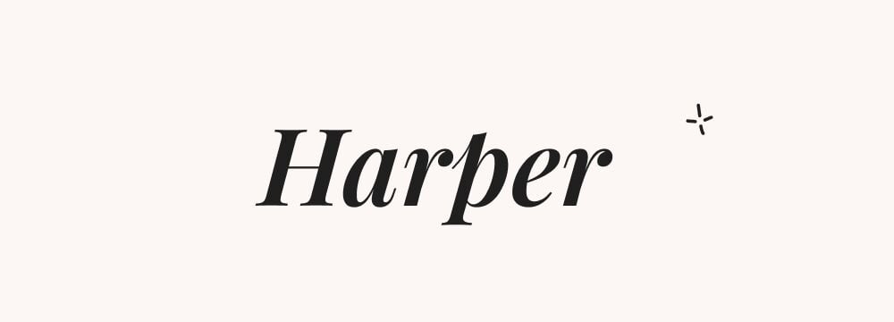 Harper, prénom américain fille contemporain et mixte, très tendance outre‑Atlantique