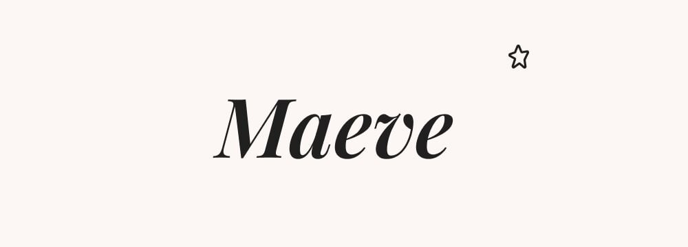 Maeve, prénom américain fille rare d’inspiration irlandaise, tendance actuelle