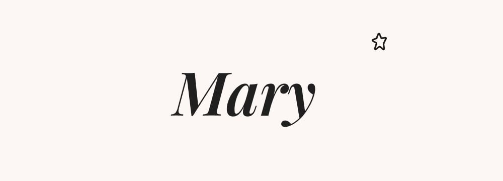 Mary, prénom américain fille biblique et traditionnel, classique intemporel aux USA