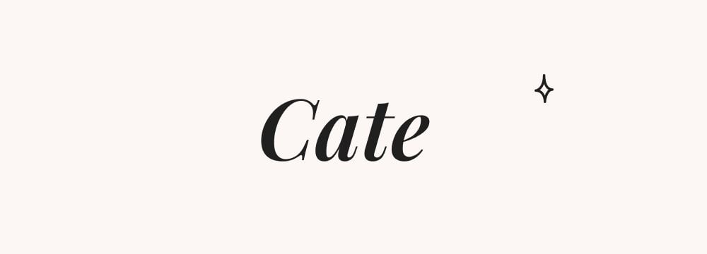 Cate, prénom américain fille court et élégant, variante anglophone moderne