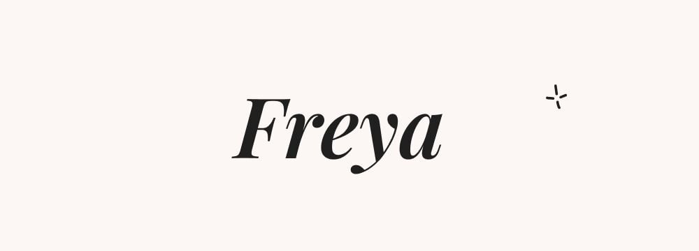 Freya, prénom américain fille d’origine nordique, apprécié dans les pays anglophones
