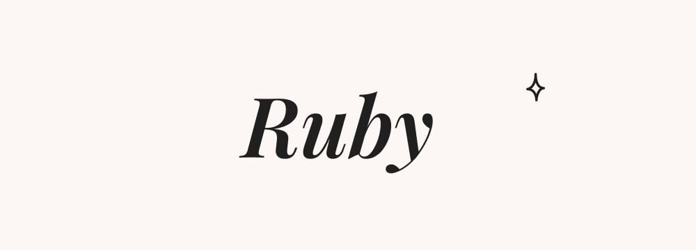 Ruby, prénom américain fille coloré et vintage, très en vogue