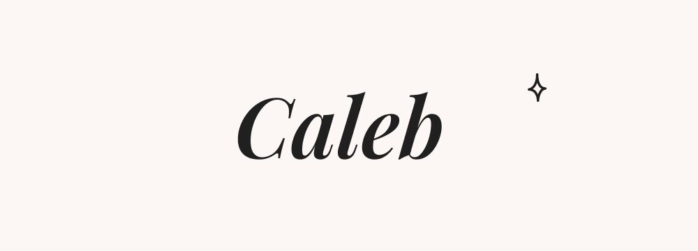 Caleb, prénom américain garçon biblique et apprécié aux États‑Unis