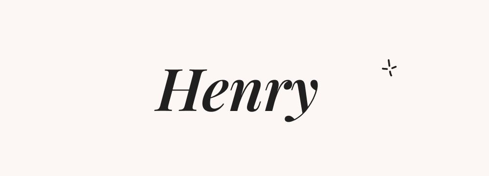Henry, prénom américain garçon vintage et revenu à la mode
