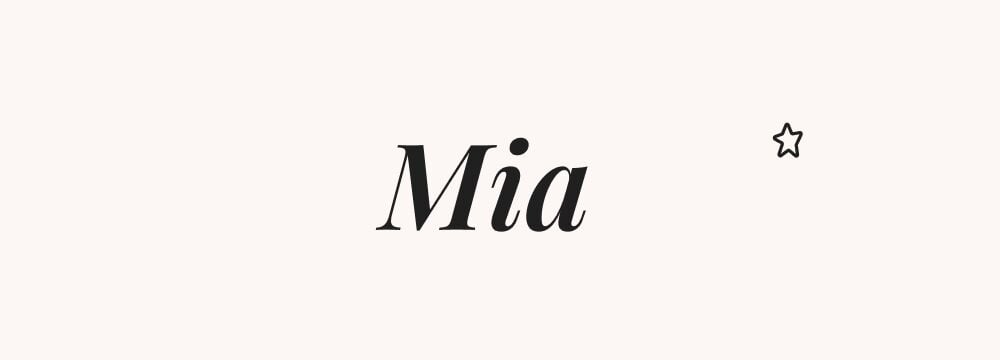Mia, court prénom américain pour fille, moderne et populaire aux États‑Unis