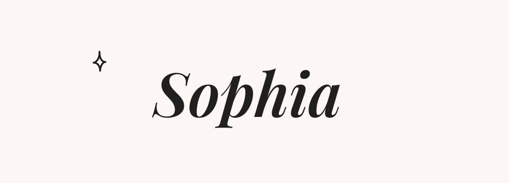 Sophia, prénom américain fille élégant et international, très apprécié pour bébé