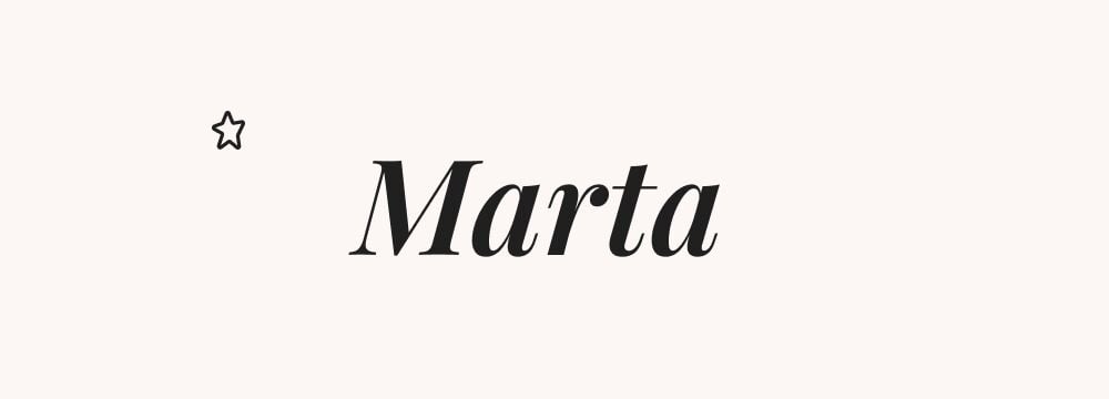 Marta, prénom russe pour fille sobre et intemporel, beau prénom slave classique