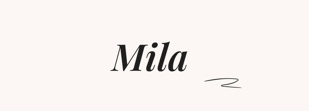 Mila, prénom russe pour fille court et populaire, meilleur prénom slave moderne signifiant "gracieuse"