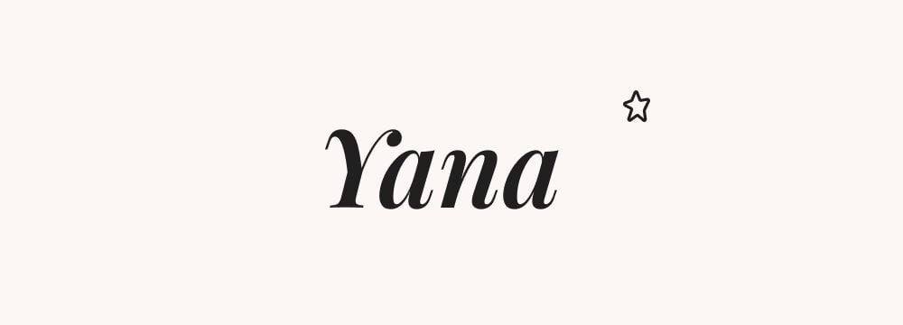 Yana, prénom russe pour fille tendance et pétillant, beau prénom slave court et moderne