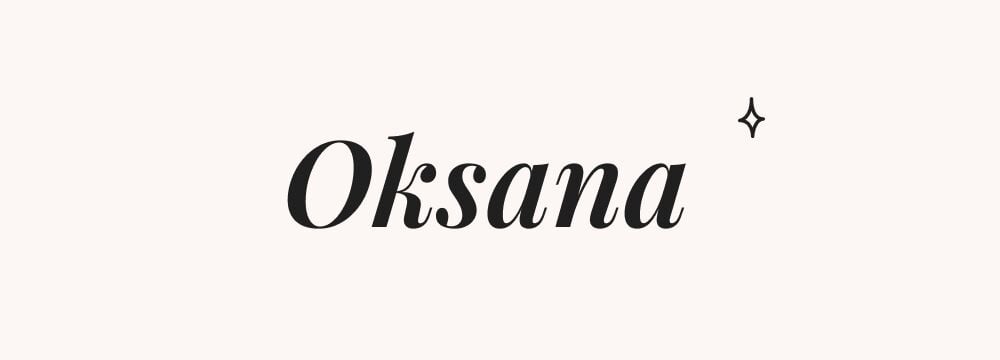 Oksana, prénom russe pour fille typique et chaleureux, classique de la culture slave orientale