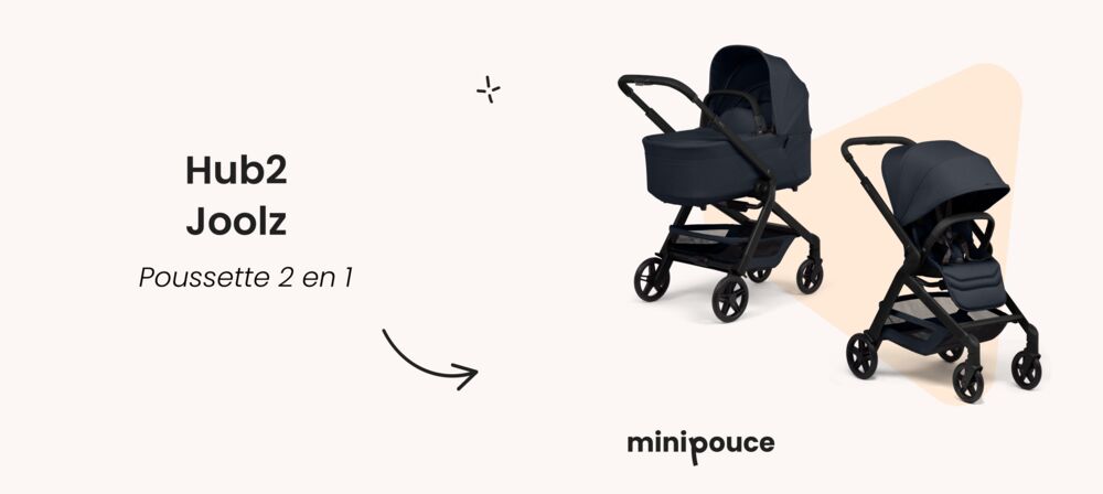 Meilleure poussette 2 en 1 Joolz AER2 : version avec nacelle ou avec cocon, dès la naissance
