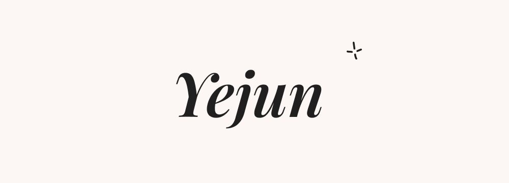 Prénom coréen pour garçon Yejun, signification et sens