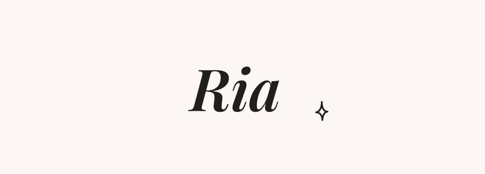Ria, prénom coréen fille court et international