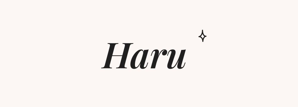 Haru, prénom garçon d'origine coréenne