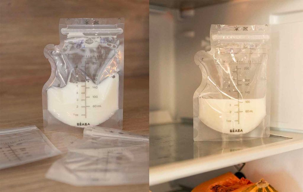 Comment conserver le lait maternel en sachets au réfrigérateur et au congélateur