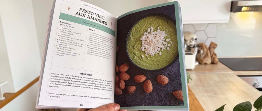 Pesto vert aux amandes, idée recette pour femme enceinte à l'apéritif