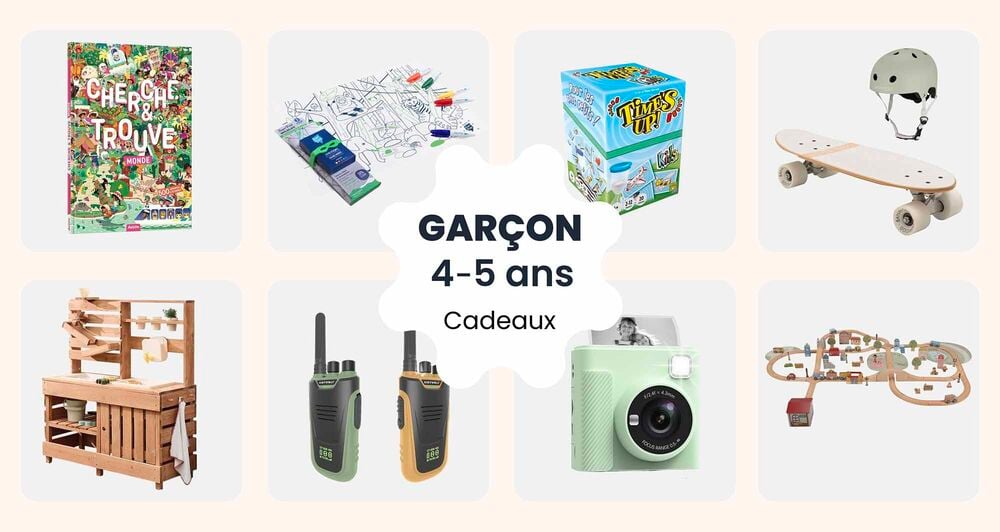 Quoi offrir garçon 4 ou 5 ans, idées cadeaux, meilleure sélection cadeaux garçon 4-5 ans
